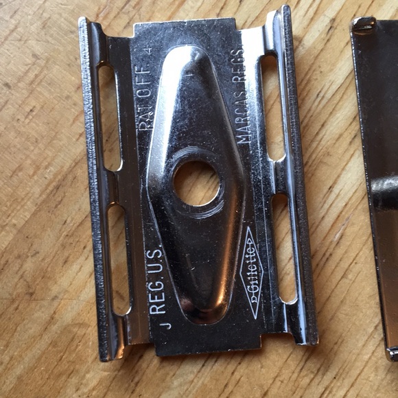 Vintage Gillette double edge razor J4 short handle travel kit mirror brass case - Picture 12 of 16